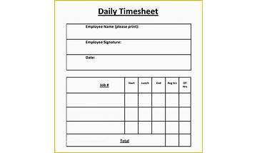 Easy Timesheets for Windows - Download it from Habererciyes for free